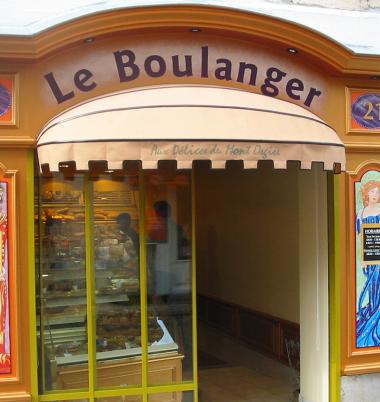 Devanture de boulangerie à l'ancienne