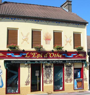 Devanture et lettrage boulangerie