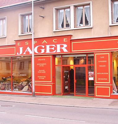 Devanture magasin de tapis/moquettes 