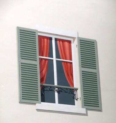 Trompe l'oeil mur extérieur immeuble
